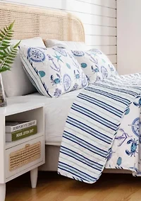 Nautical Motif Quilt Set