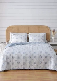 French Floral Quilt Set