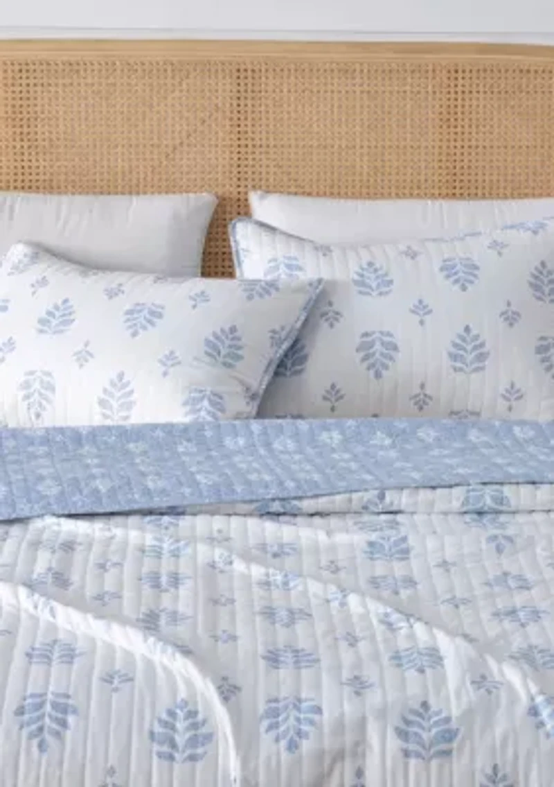 French Floral Quilt Set