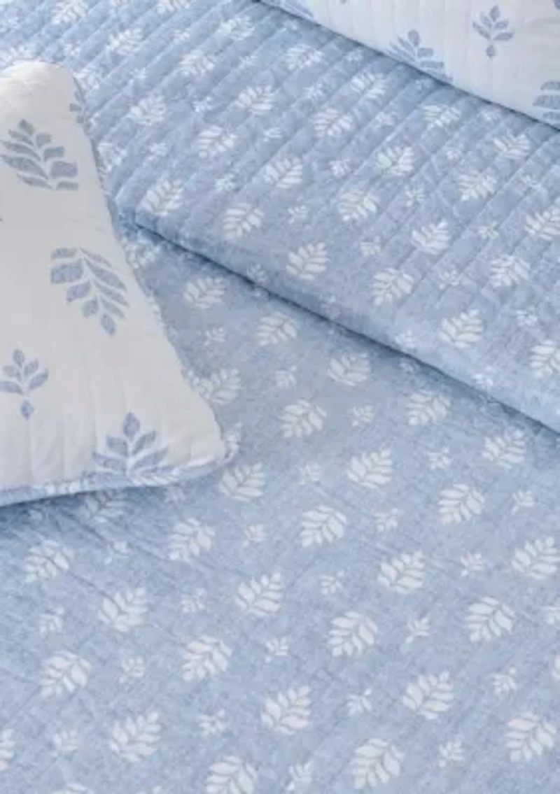 French Floral Quilt Set