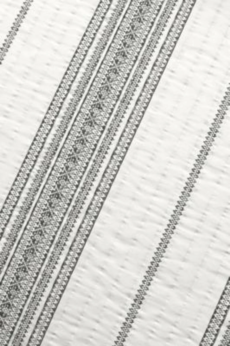 Boho Striped Quilt Set