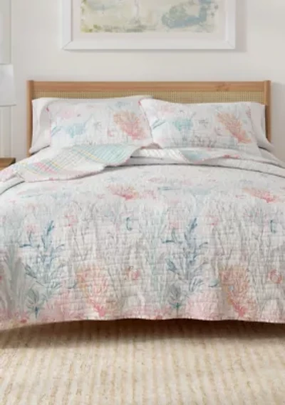 Coral Reef Coastal Quilt Set
