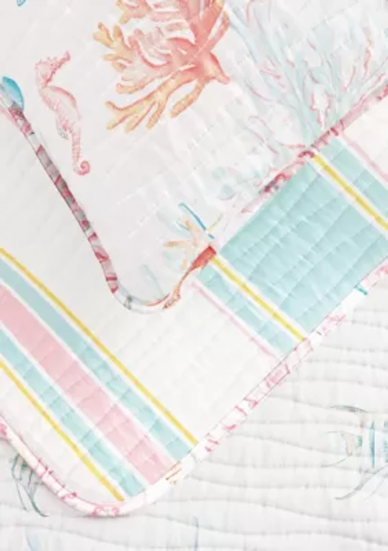 Coral Reef Coastal Quilt Set