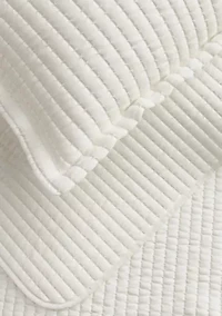 Solid Stitched Quilt Set