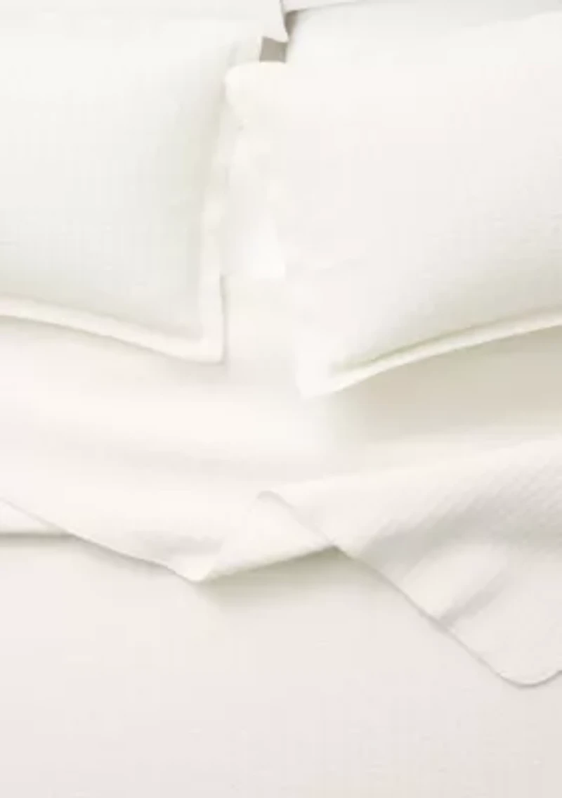 Solid Stitched Quilt Set