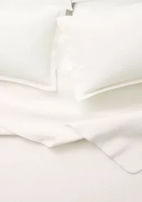 Solid Stitched Quilt Set