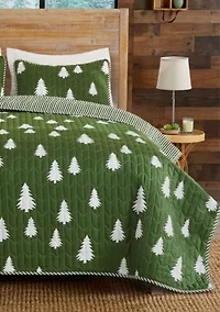 Little Trees Lodge Quilt Set