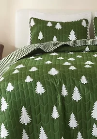 Little Trees Lodge Quilt Set