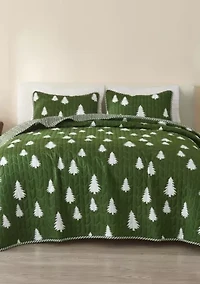 Little Trees Lodge Quilt Set