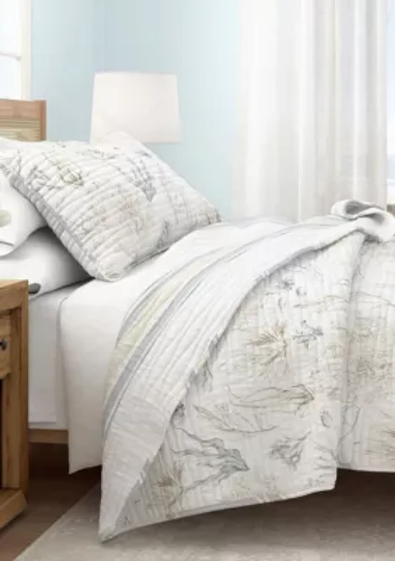 Stripe / Ocean Stories Coastal Quilt Set