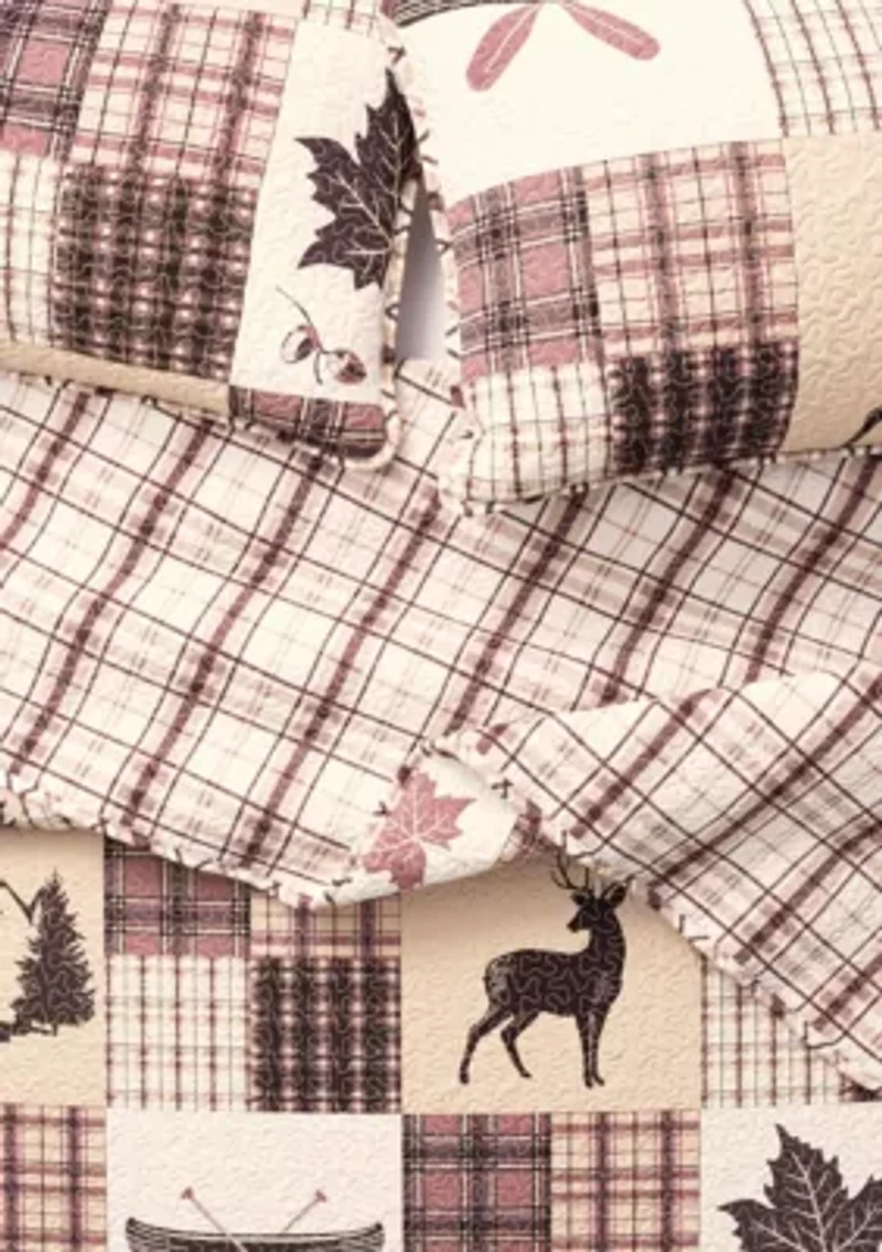 Lodge Patchwork Quilt Set