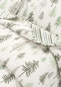 Forest Tree Lodge Quilt Set