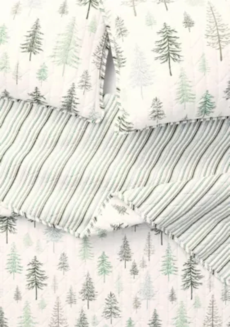 Forest Tree Lodge Quilt Set