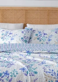Reversible Bouquet Floral Quilt Set