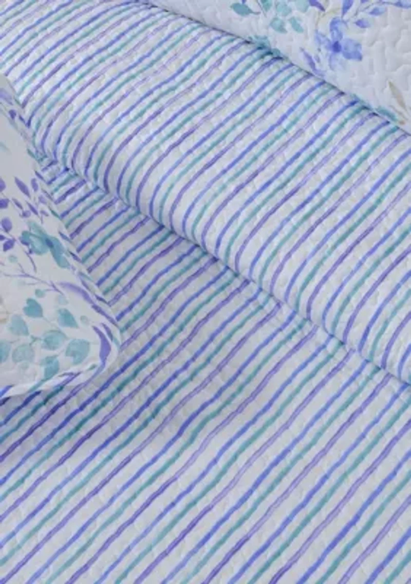 Reversible Bouquet Floral Quilt Set