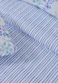 Reversible Bouquet Floral Quilt Set