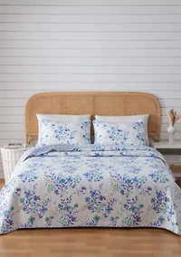 Reversible Bouquet Floral Quilt Set