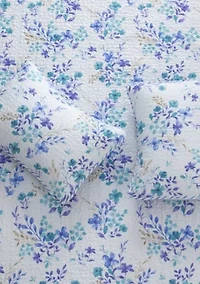 Reversible Bouquet Floral Quilt Set
