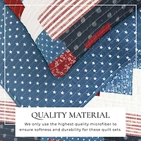 Americana Patchwork Quilt Set