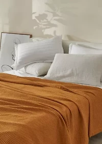 Patina Vie Maison 100% Cotton Waffle Weave Blanket