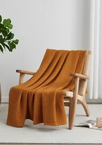 Patina Vie Maison 100% Cotton Waffle Weave Blanket