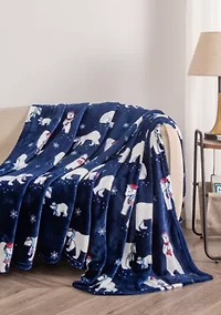 Velvet Plush Cozy Christmas Throw Blanket