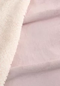 Velvet Plush Fleece Sherpa Reversible Throw Blanket