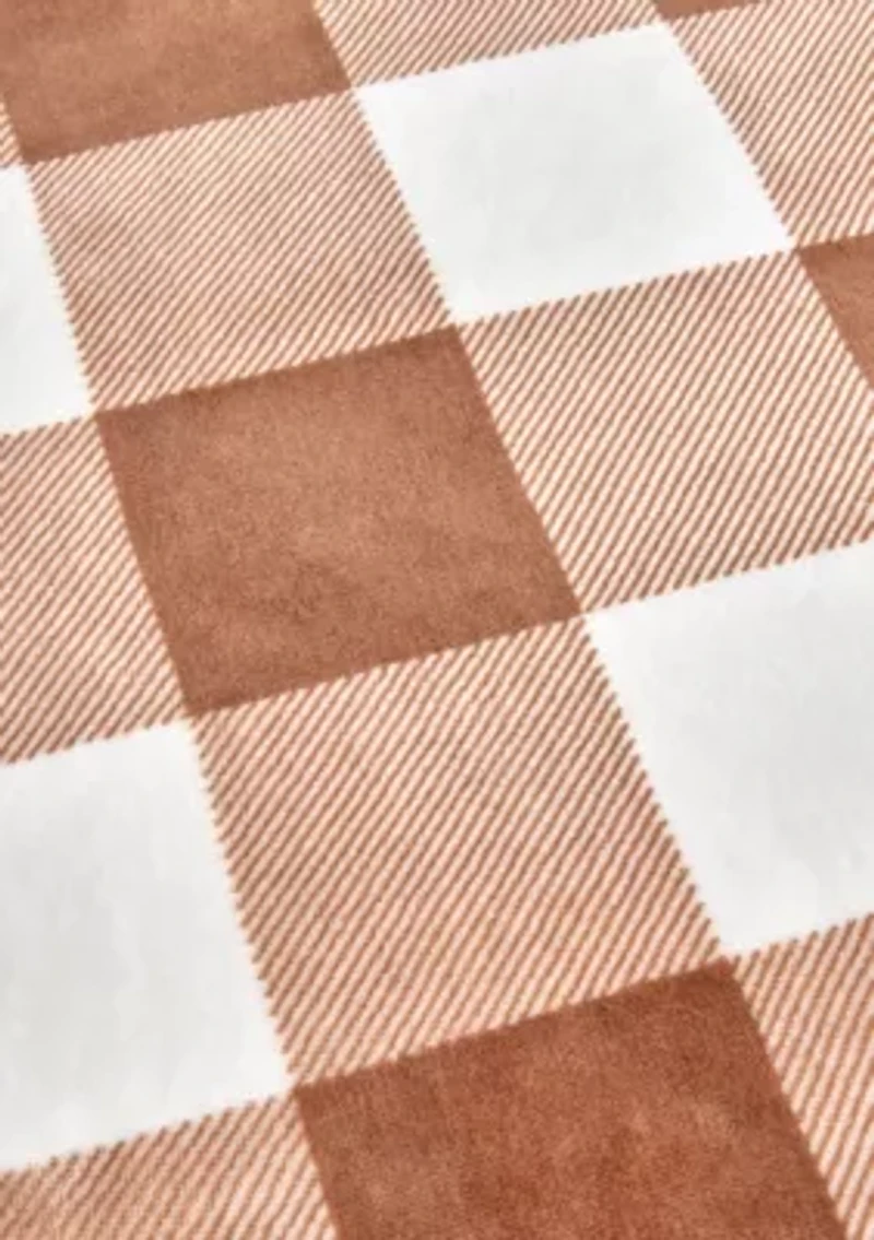 Velvet Plush Fleece Sherpa Reversible Throw Blanket