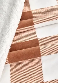 Velvet Plush Fleece Sherpa Reversible Throw Blanket