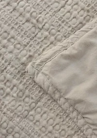100% Cotton Honeycomb Waffle Garment Washed Quilt Set