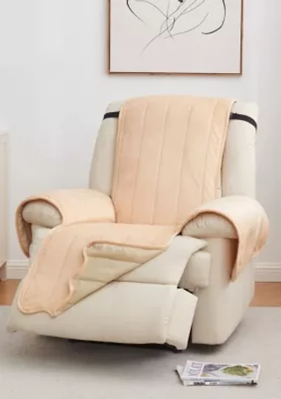Soft Velvet Stitched Recliner Furniture Protector