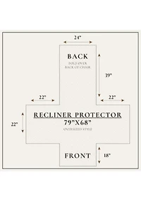 Soft Velvet Stitched Recliner Furniture Protector