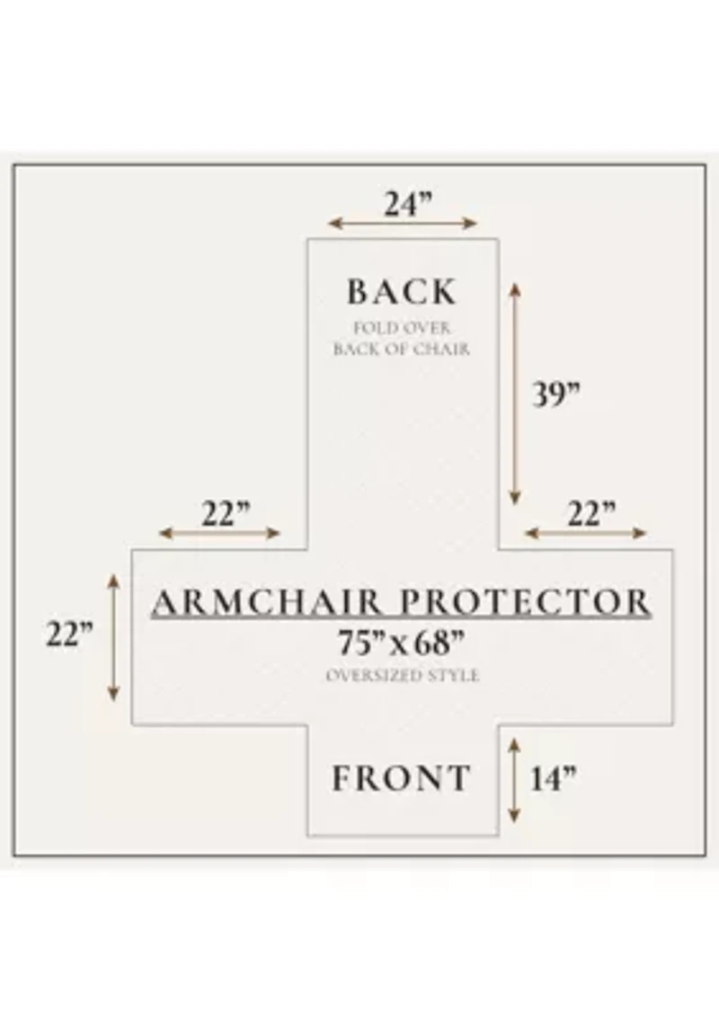 Soft Velvet Stitched Chair Furniture Protector