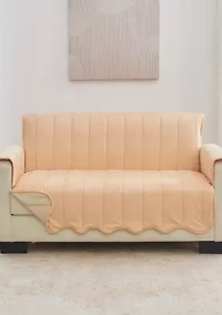 Soft Velvet Stitched Loveseat Furniture Protector