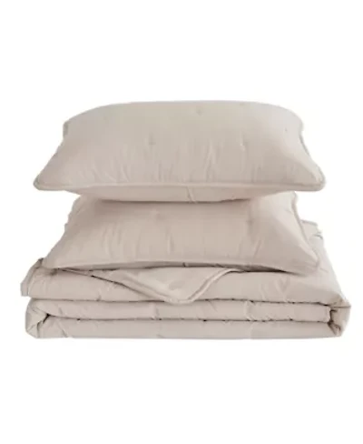 Detailed Dot Stitch Quilt Set With Shams