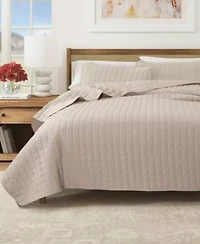 Seersucker Quilt Set With Shams