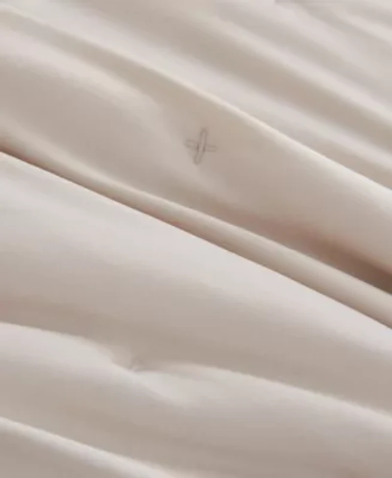 Dot Stitch Ruffled Quilt Set With Shams