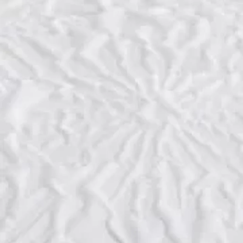 Floral Textured Quilt Set With Shams