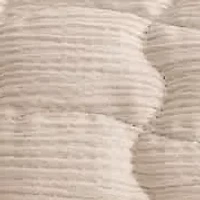Gauze-Like Wave Stitched Quilt Set With Shams