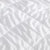Diamond Textured Quilt Set With Shams