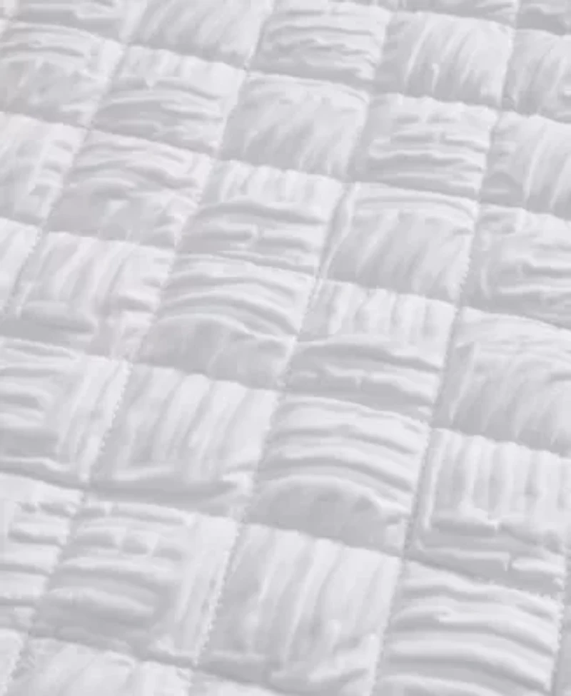Diamond Textured Quilt Set With Shams