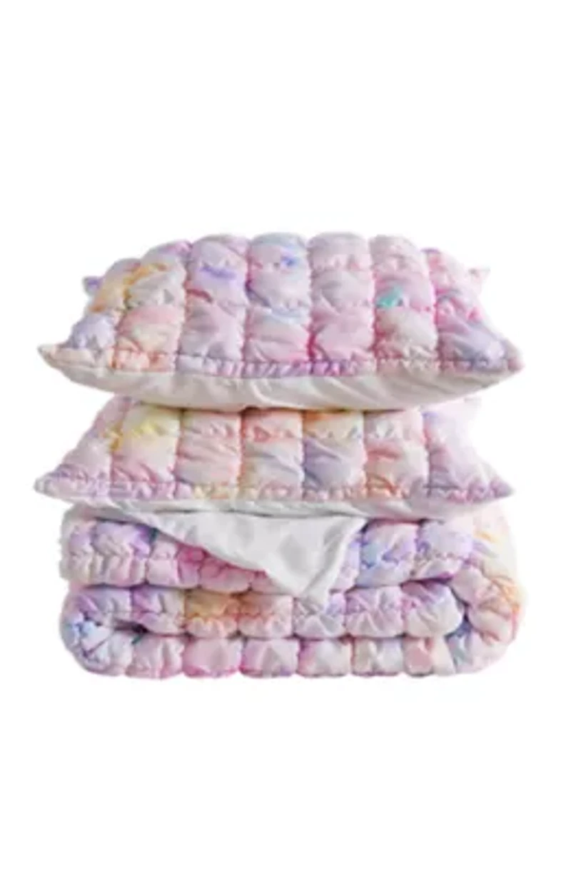 Marshmallow Puff Quilt Set With Shams