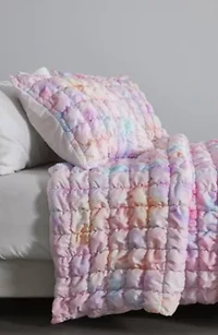 Marshmallow Puff Quilt Set With Shams