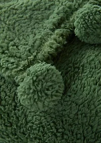 Sherpa Pom Throw Blanket