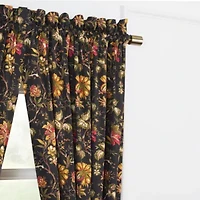Felicite Noir 100% Cotton Sateen Window Tier Pair