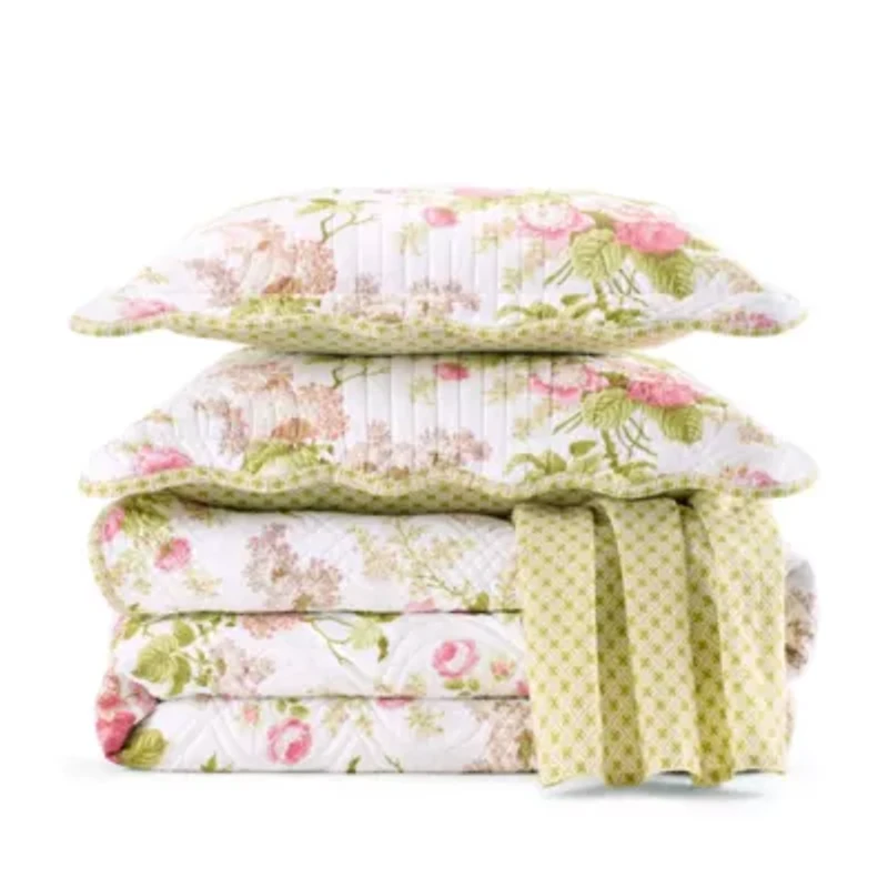 Emma’s Garden 100% Cotton Quilt Set