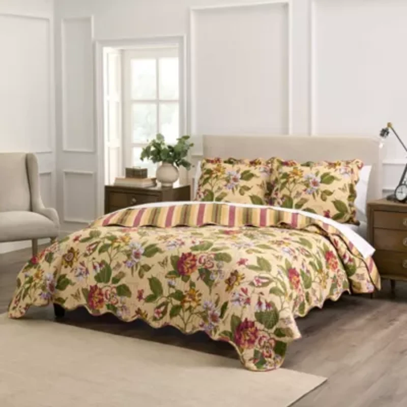 Laurel Spring 100% Cotton Quilt Set
