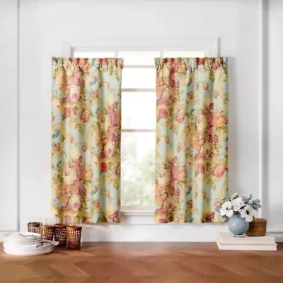 Spring Bling Vapor 100% Cotton Window Panel