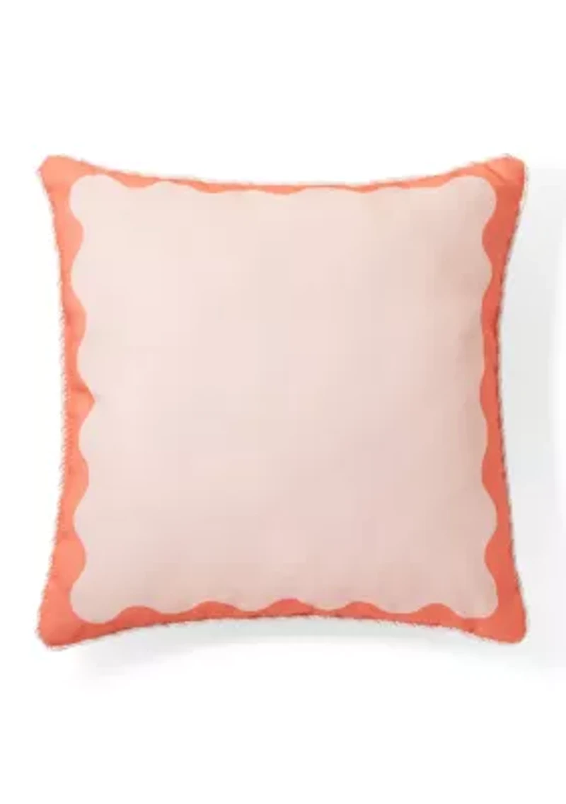 Scallop Wave Outdoor Pillow