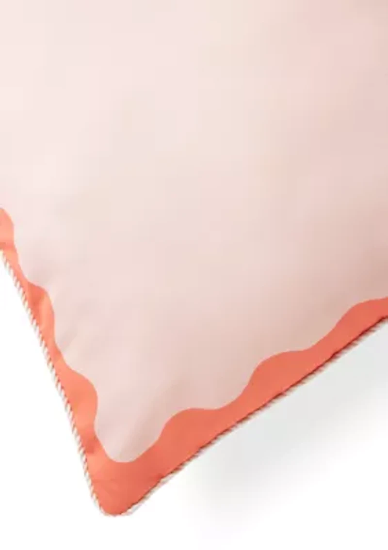 Scallop Wave Outdoor Pillow
